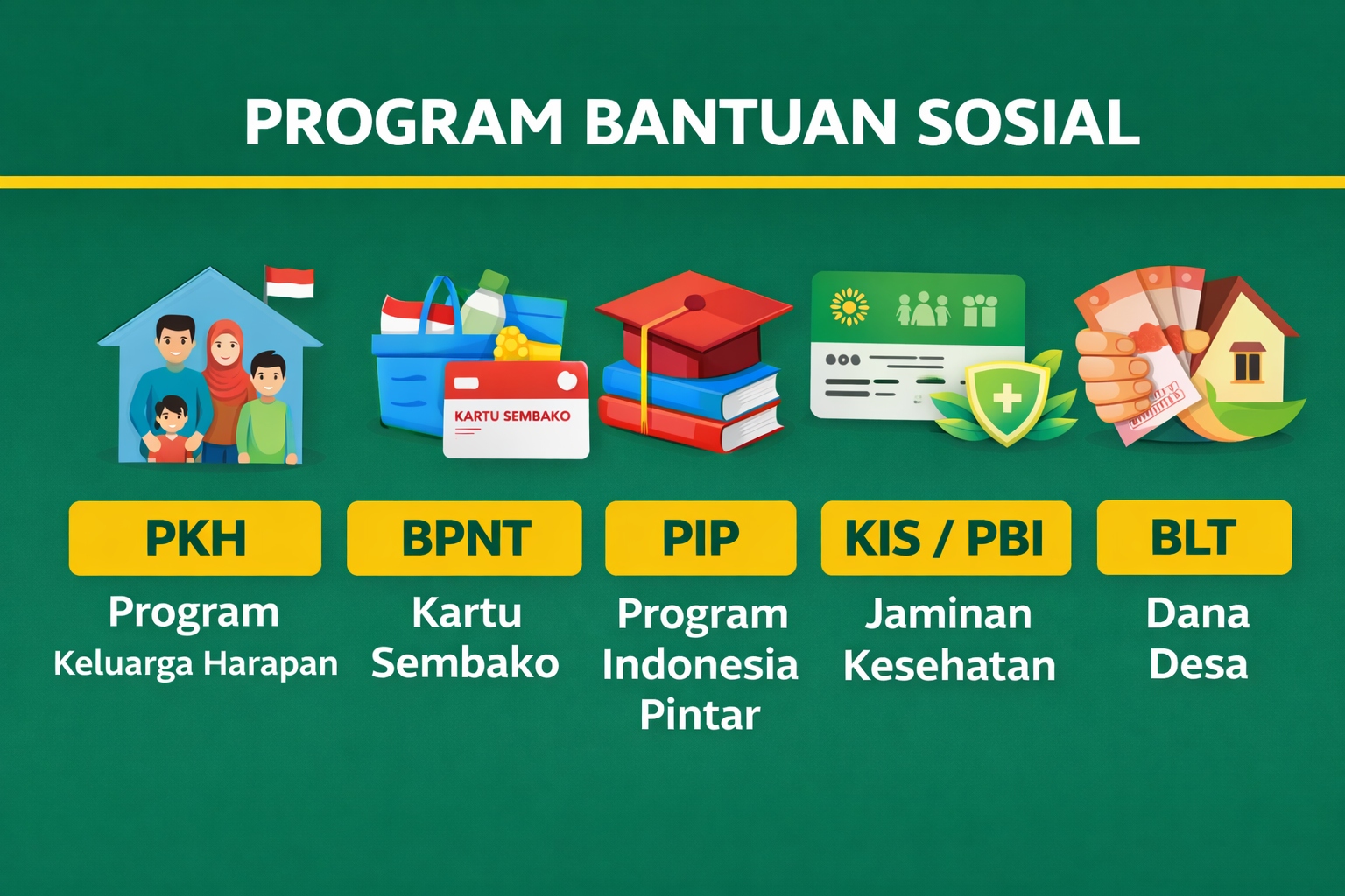 Ilustrasi program bantuan sosial